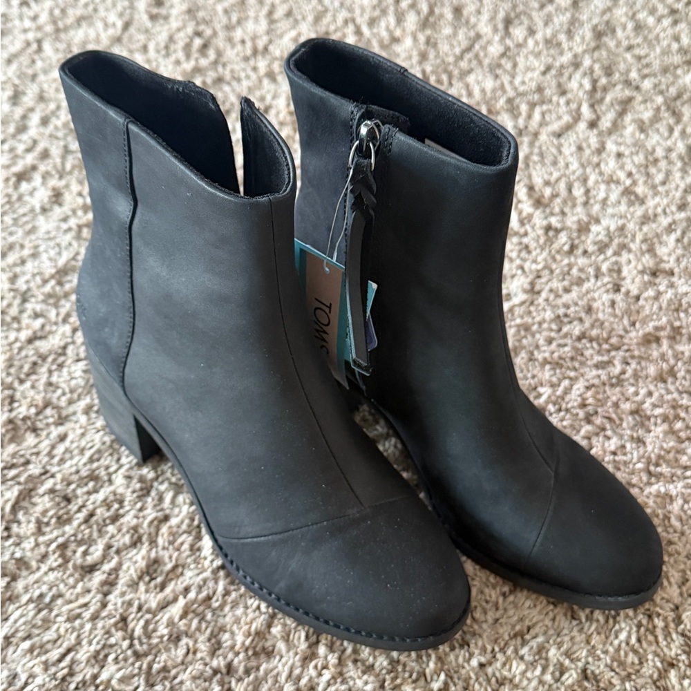 Toms Black Ankle Booties